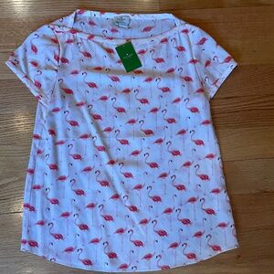 Kate Spade Pink Flamingo Blouse